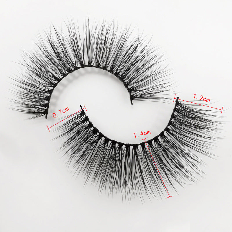 7 Pairs of 3D Mink False Eyelashes 14mm Week Series-Sunday