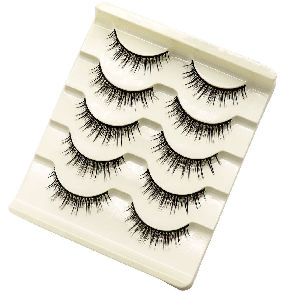 5-Pack 3D Faux Mink False Eyelashes Thick False Eyelashes 5-10 MM