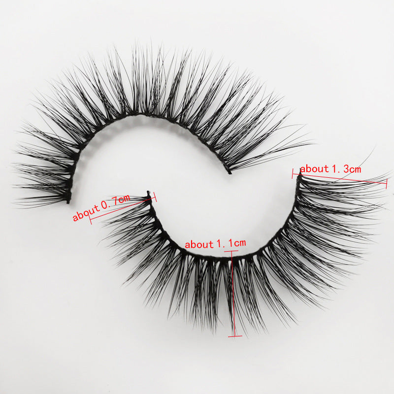 7 Pairs of 3D Mink False Eyelashes 11mm Week Series-Friday