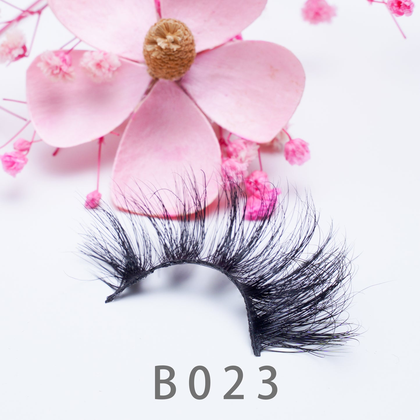 3D Natural Handmade Mink Hair False Eyelashese B023 25MM