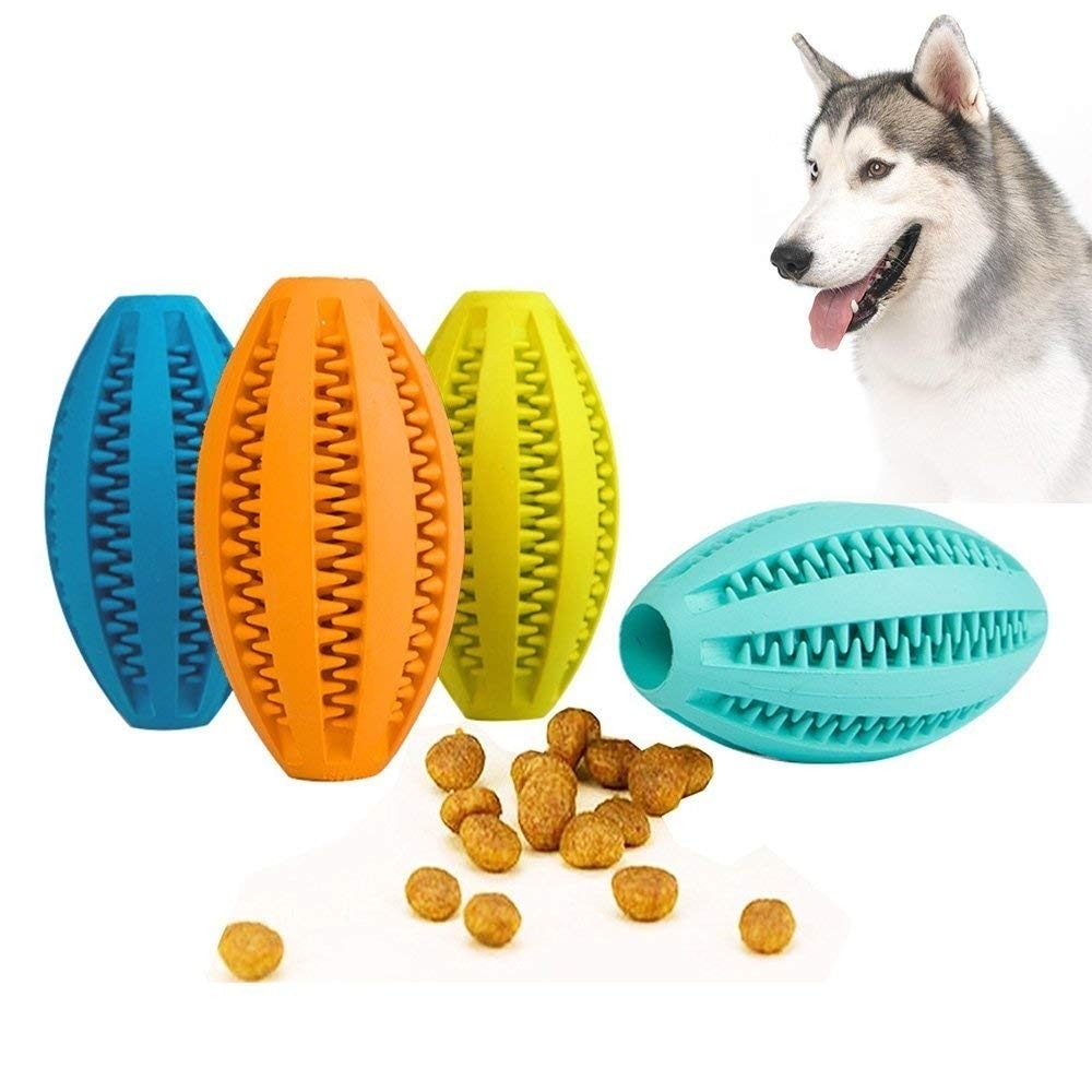 Neepet Dog Toys Rubber Jump Toy Interactive Ball Dog Chew Toys