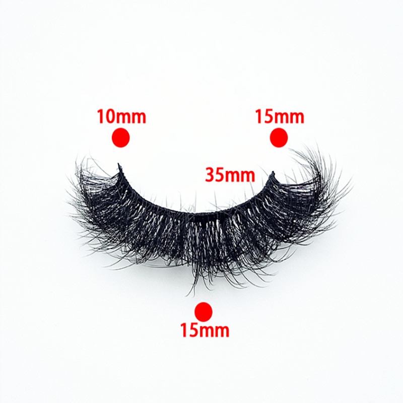 5 Pairs Of Flully Faux Mink Hair False Eyelashes 15mm 8D-10