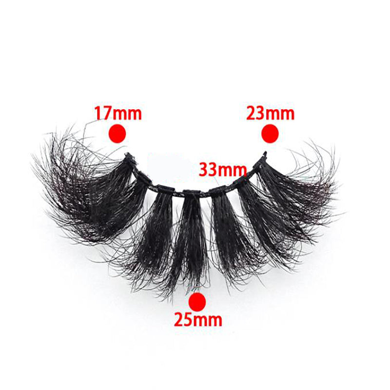 5 Pairs Of Flully Faux Mink Hair False Eyelashes 25mm 9D-11