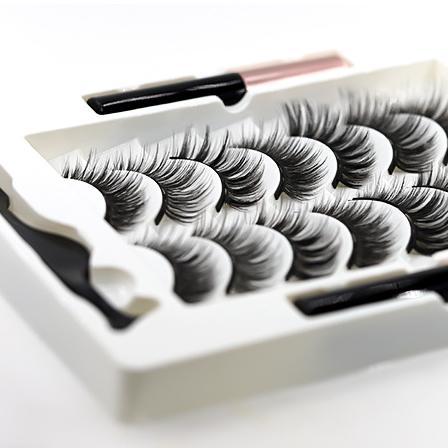 7-Pack 3D Faux Mink Magnetic False Eyelashes Thick False Eyelashes 25MM Mix