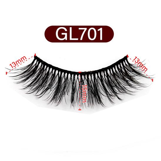 5-Pack 3D Faux Mink False Eyelashes Thick False Eyelashes 13-15 MM GL-701