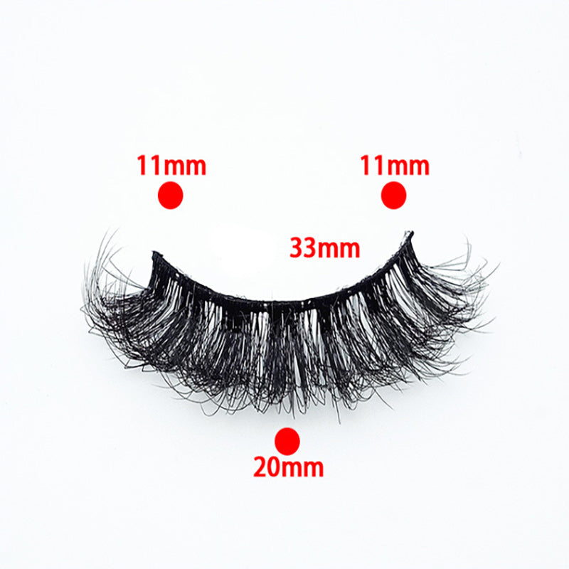 5 Pairs Of Flully Faux Mink Hair False Eyelashes 20mm 8D-02