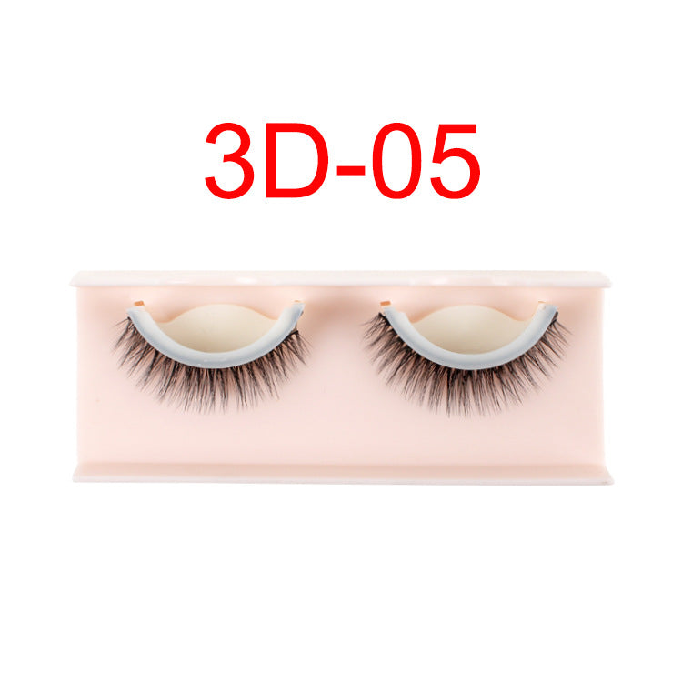 3D Waterproof False Eyelashes Mink False Eye Lashes With Glue Strips