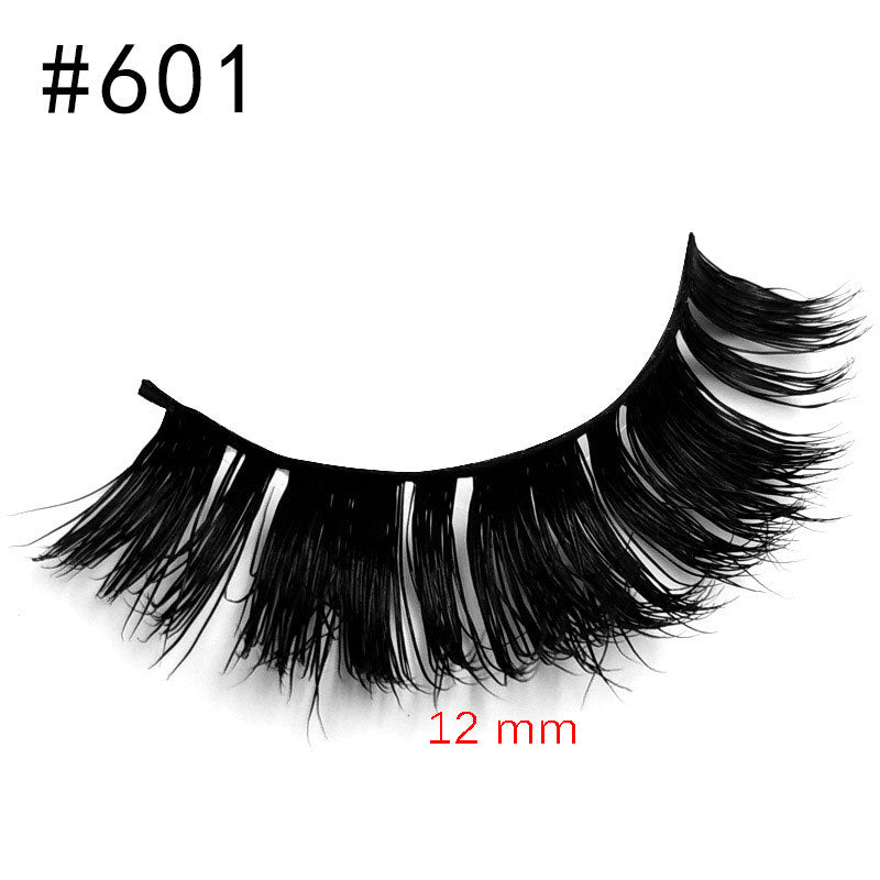 3D Mink False Eyelashes Handmade Natural Thick False Eyelashes 12 MM #601