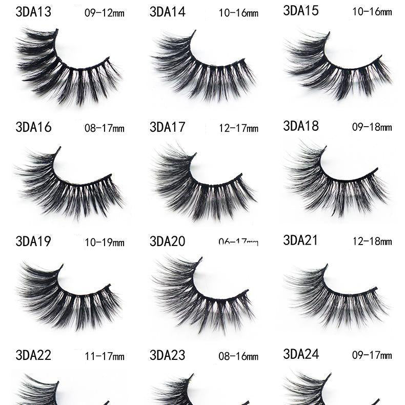 5-Pack 3D Faux Mink False Eyelashes Thick False Eyelashes 10-16 MM 3DA15