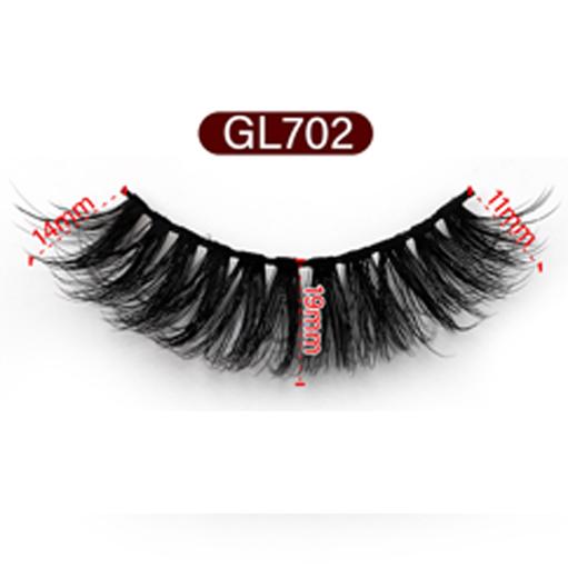 5-Pack 3D Faux Mink False Eyelashes Thick False Eyelashes 11-19 MM GL-702