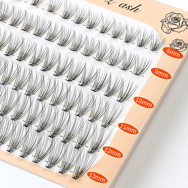 3D Faux Mink Segmented Lashess Wispy False Eyelashes 10D 13 MM