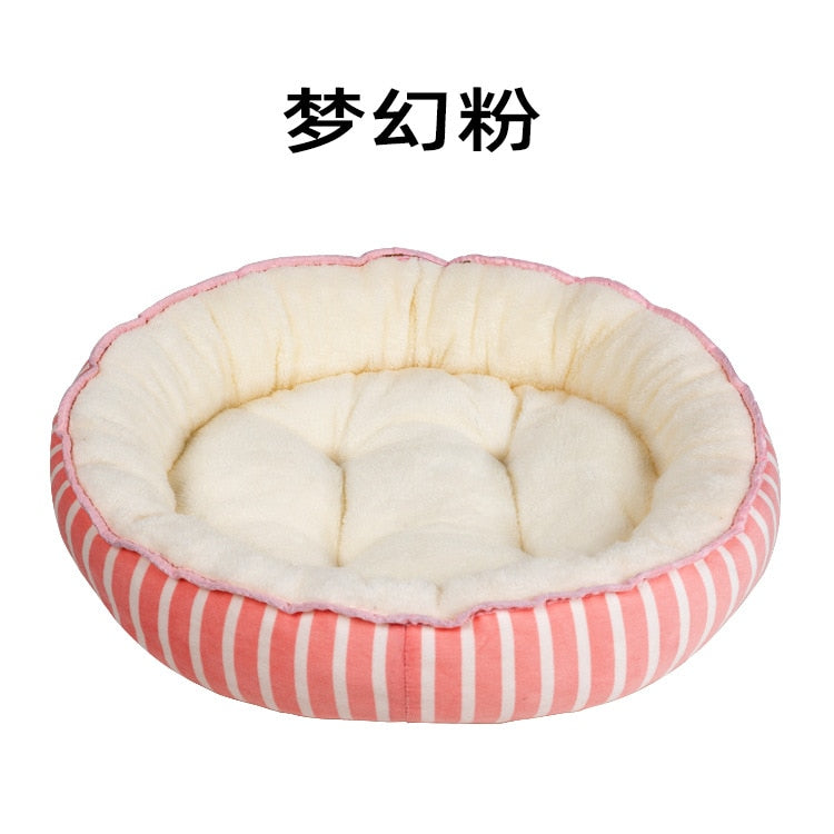 Neepet 70cm Dog Bed Soft Cotton Cat Cushion Winter Basket Warm Sofa