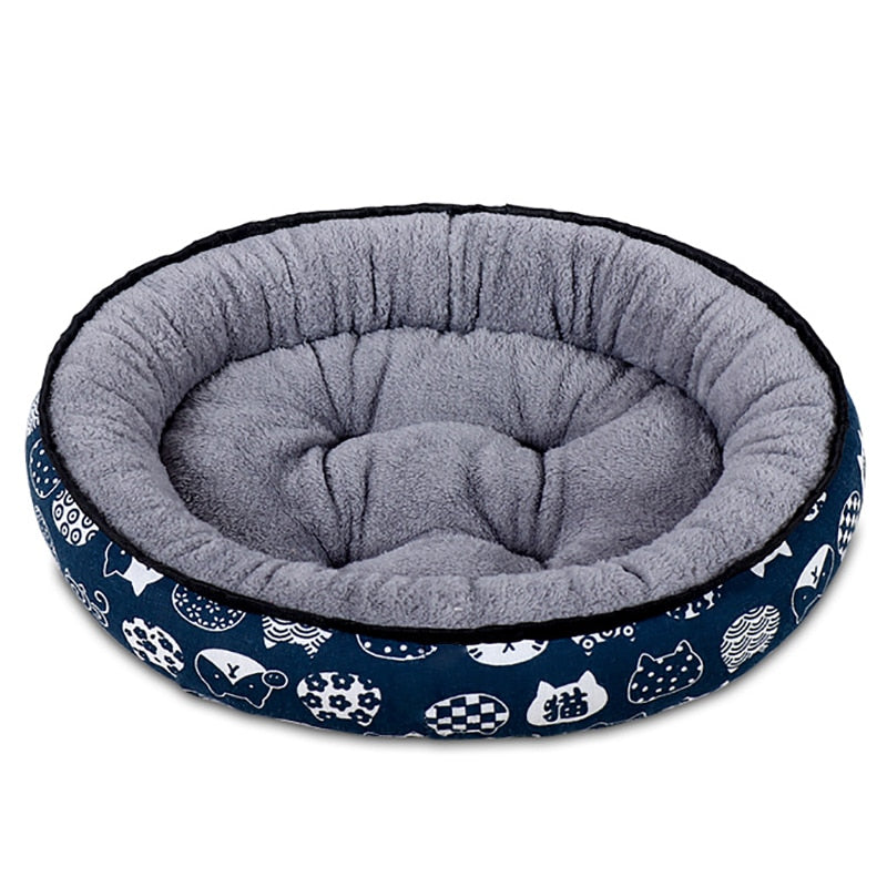 Neepet 70cm Dog Bed Soft Cotton Cat Cushion Winter Basket Warm Sofa