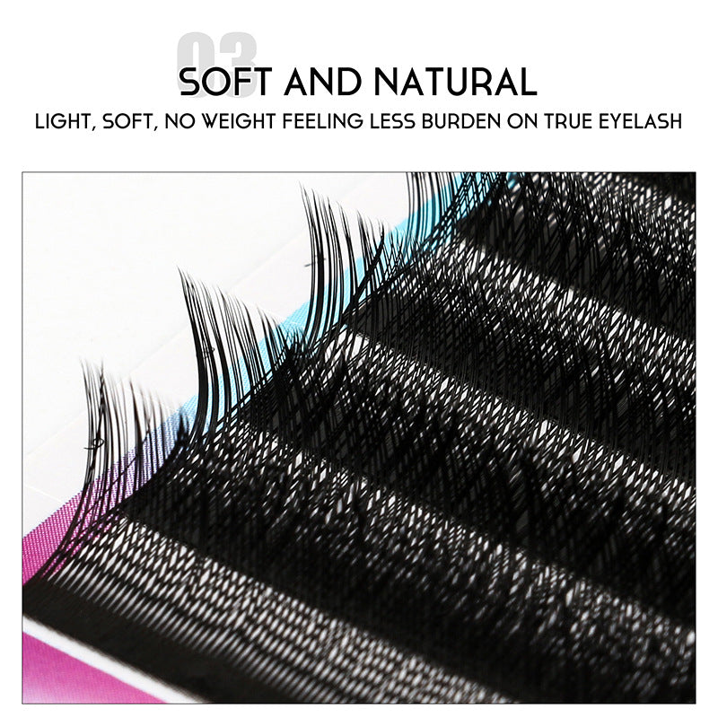 3D Mink Segmented Lashess Thick False Eyelashes 0.07YY Style 8-12MM Mix