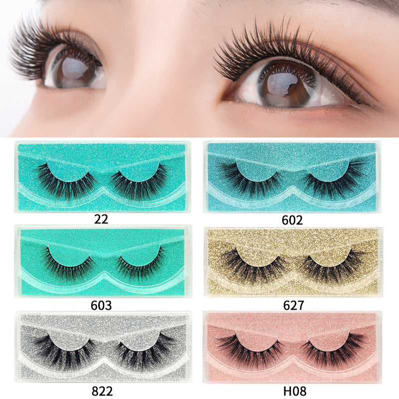 3D Waterproof Eyelashes With Box Thick Mix Fake Eye Lashes Gift For Her