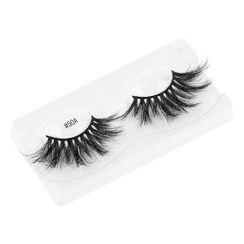 3D Reusable Mink False Eyelashes Handmade Natural Thick False Eyelashes 50A