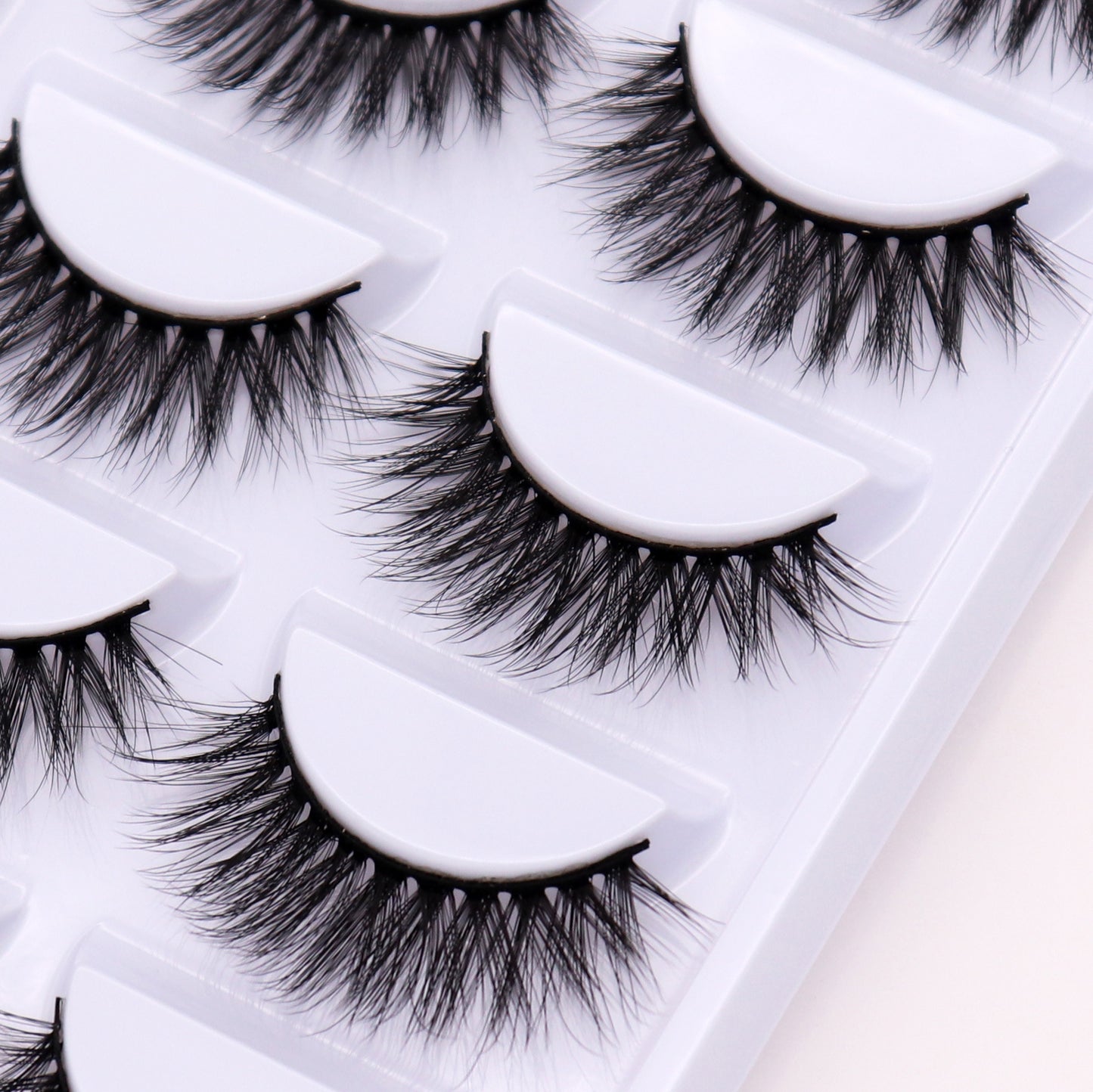 5-Pack 3D Faux Mink False Eyelashes Thick False Eyelashes 8-14 MM G816