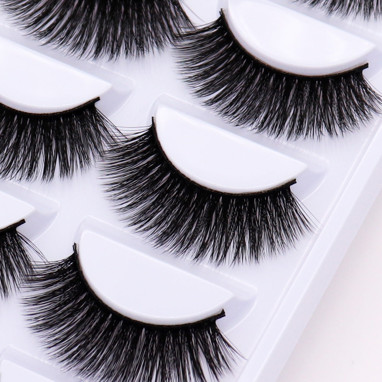 5-Pack 3D Faux Mink False Eyelashes Thick False Eyelashes 9-14 MM G817