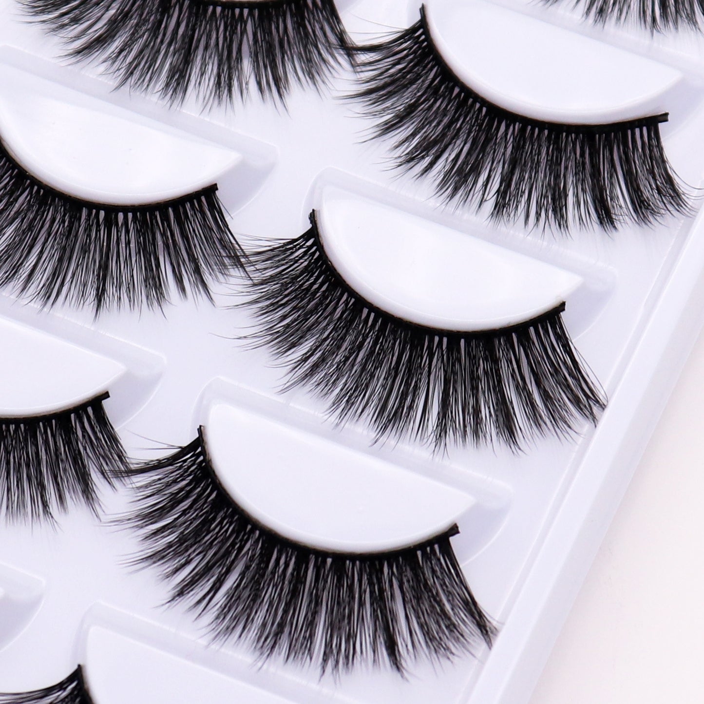 5-Pack 3D Faux Mink False Eyelashes Thick False Eyelashes 11-14 MM G830