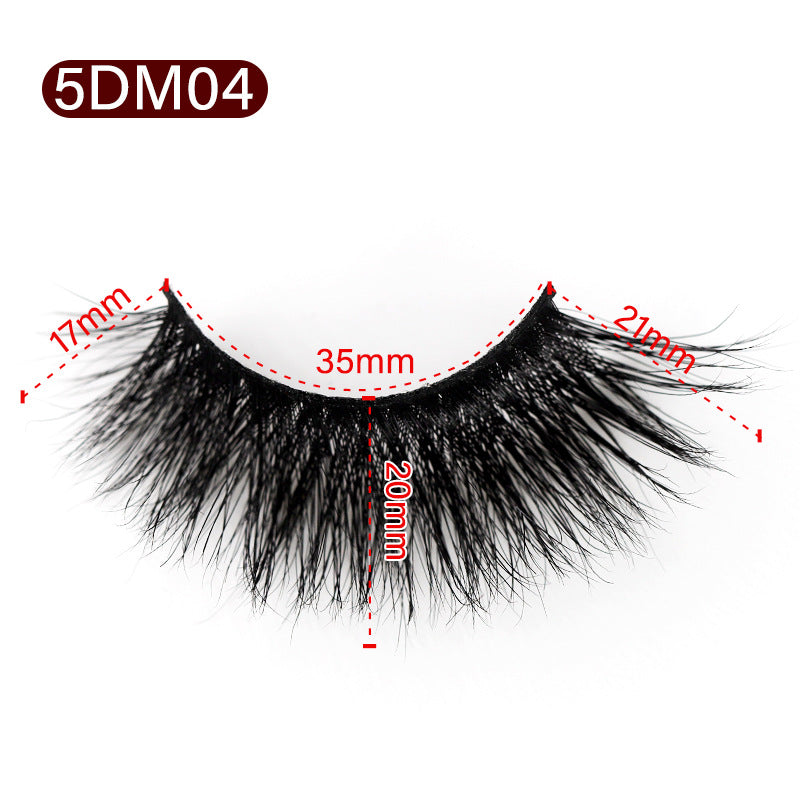 3D Mink False Eyelashes Natural Thick False Eyelashes 17-21 MM 5D-M04