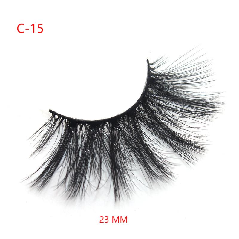 3D Mink False Eyelashes Natural Thick False Eyelashes 23 MM C-15