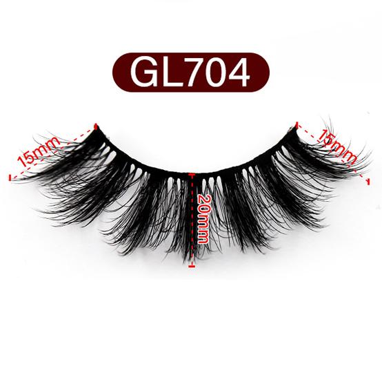 5-Pack 3D Faux Mink False Eyelashes Thick False Eyelashes 15-20 MM GL-704