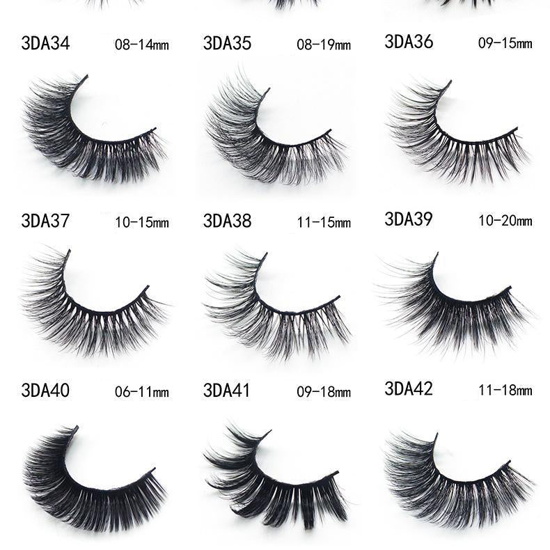 5-Pack 3D Faux Mink False Eyelashes Thick False Eyelashes 6-11 MM 3DA40