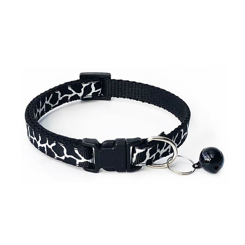 Neepet Cartoon Dog Collars With Bell Adjustable Cat Polyester Buckle Collar