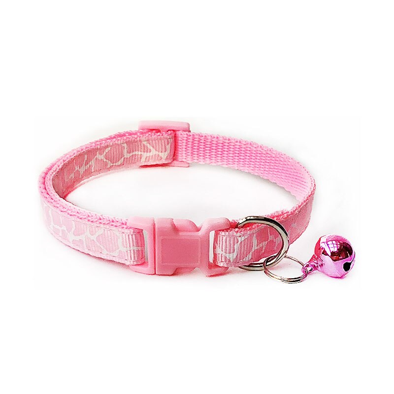 Neepet Cartoon Dog Collars With Bell Adjustable Cat Polyester Buckle Collar