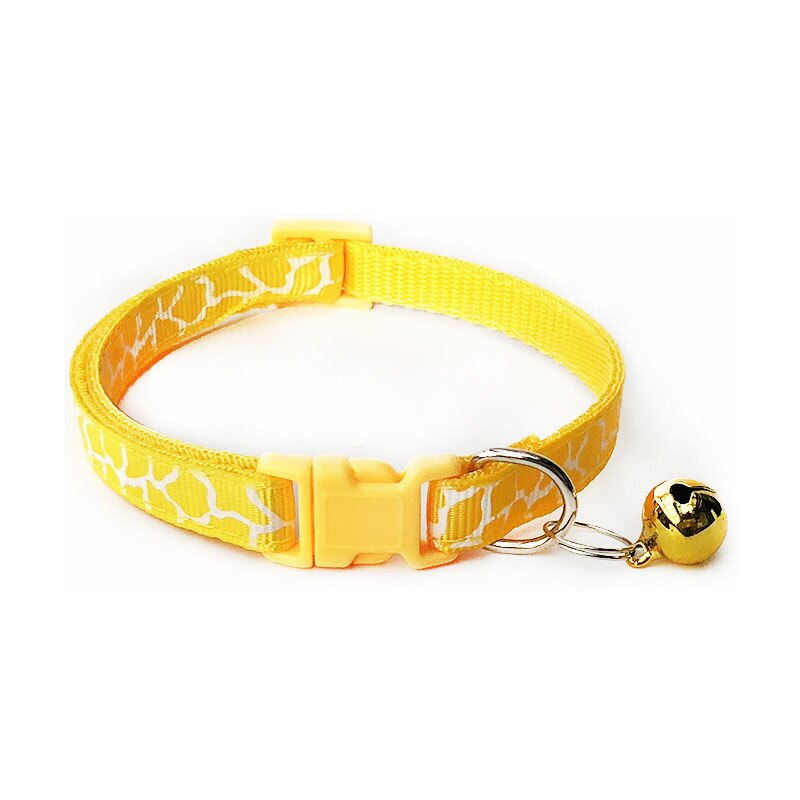 Neepet Cartoon Dog Collars With Bell Adjustable Cat Polyester Buckle Collar