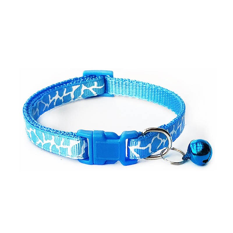 Neepet Cartoon Dog Collars With Bell Adjustable Cat Polyester Buckle Collar