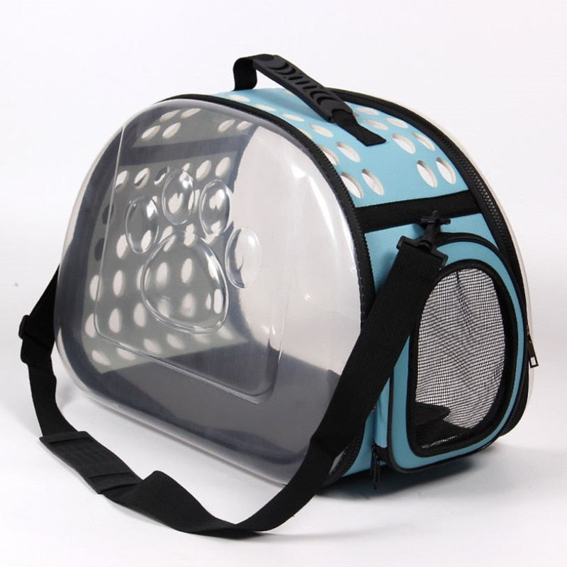 Neepet Cat Bag Transparent Small Dog Backpack Go Out Breathable Cage Travel