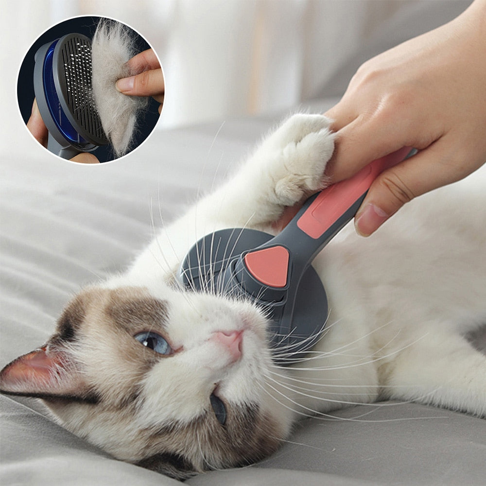 Neepet Cat Brush Dog Comb Hair Removes Head Massage Comb Pet Care