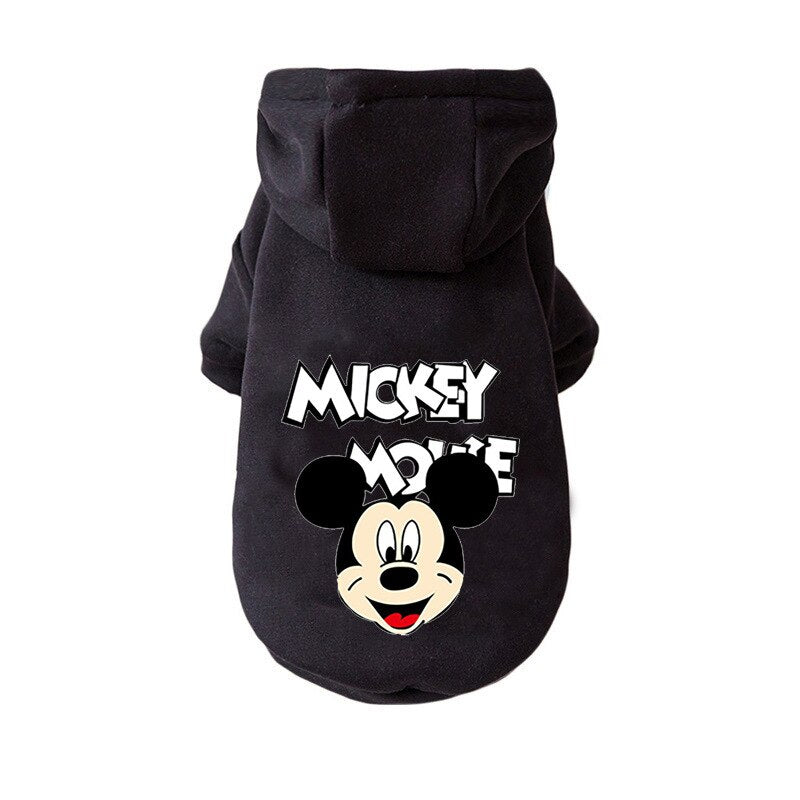 Neepet Dog Coat Disney Mickey Mouse Cartoon Cat Hoodie Dog Face Breathable