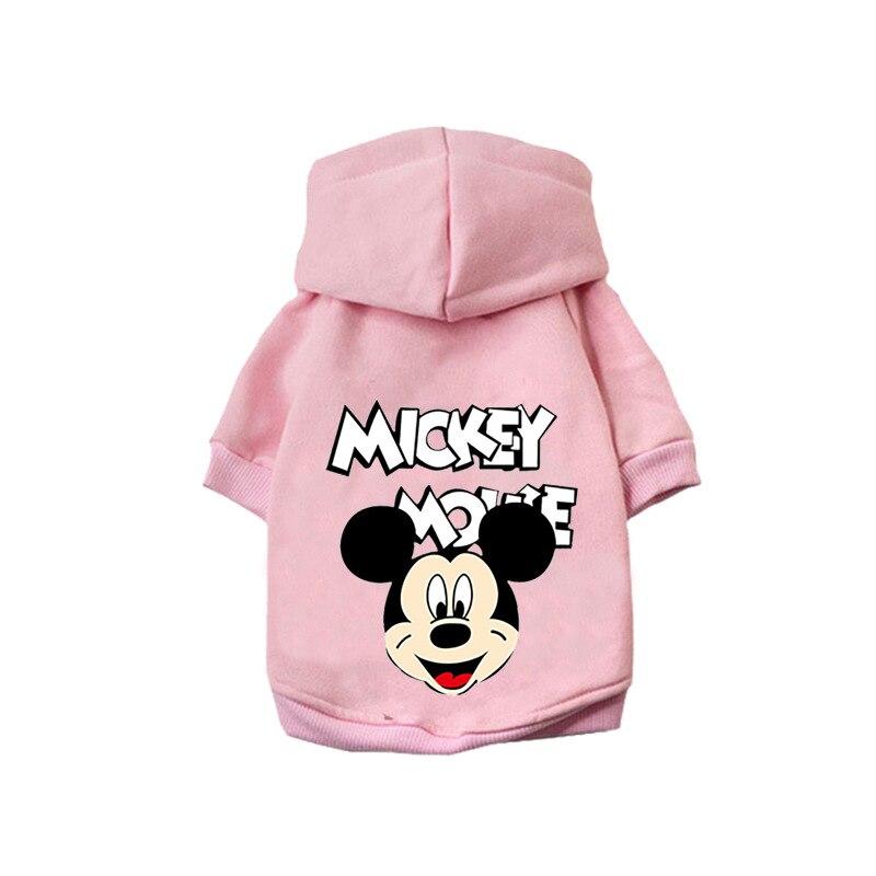 Neepet Dog Coat Disney Mickey Mouse Cartoon Cat Hoodie Dog Face Breathable