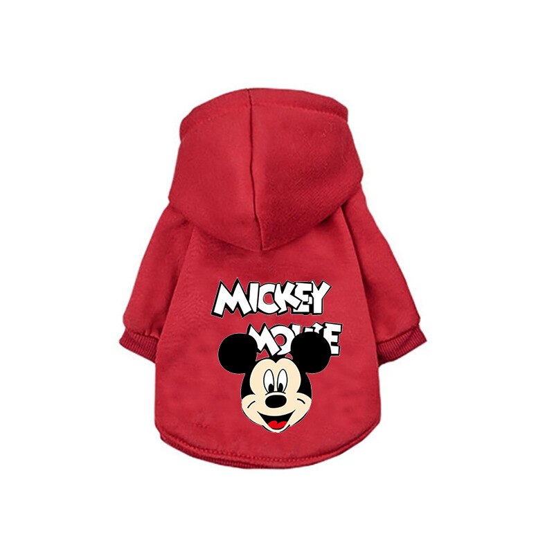 Neepet Dog Coat Disney Mickey Mouse Cartoon Cat Hoodie Dog Face Breathable