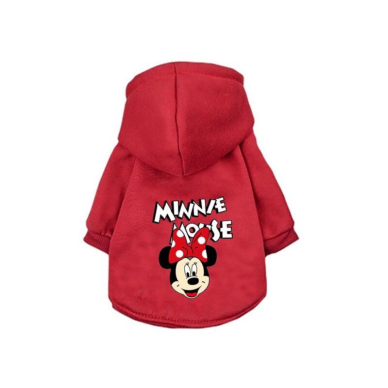 Neepet Dog Coat Disney Mickey Mouse Cartoon Cat Hoodie Dog Face Breathable