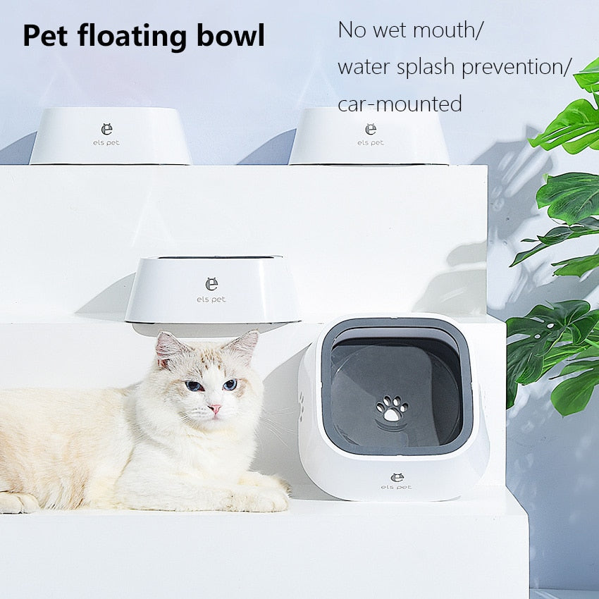 Neepet 1.5L Dog Drinking Bowl Non-Wetting Mouth Cat Water Dispenser