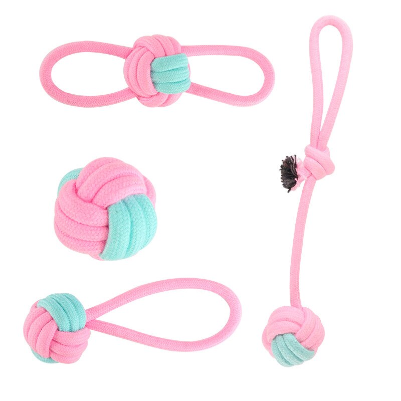 Neepet Dog Toy Cotton Rope Knot Bite Molar Interaction Toy