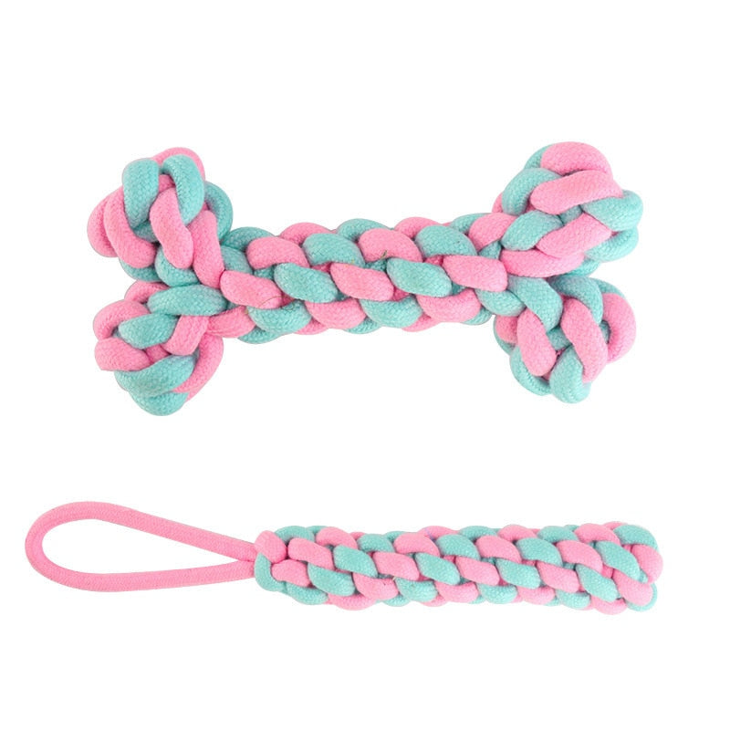 Neepet Dog Toy Cotton Rope Knot Bite Molar Interaction Toy