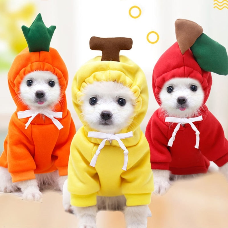 Neepet Dog Plush Coat Hoodies for Bulldog Pet Costume Jacket