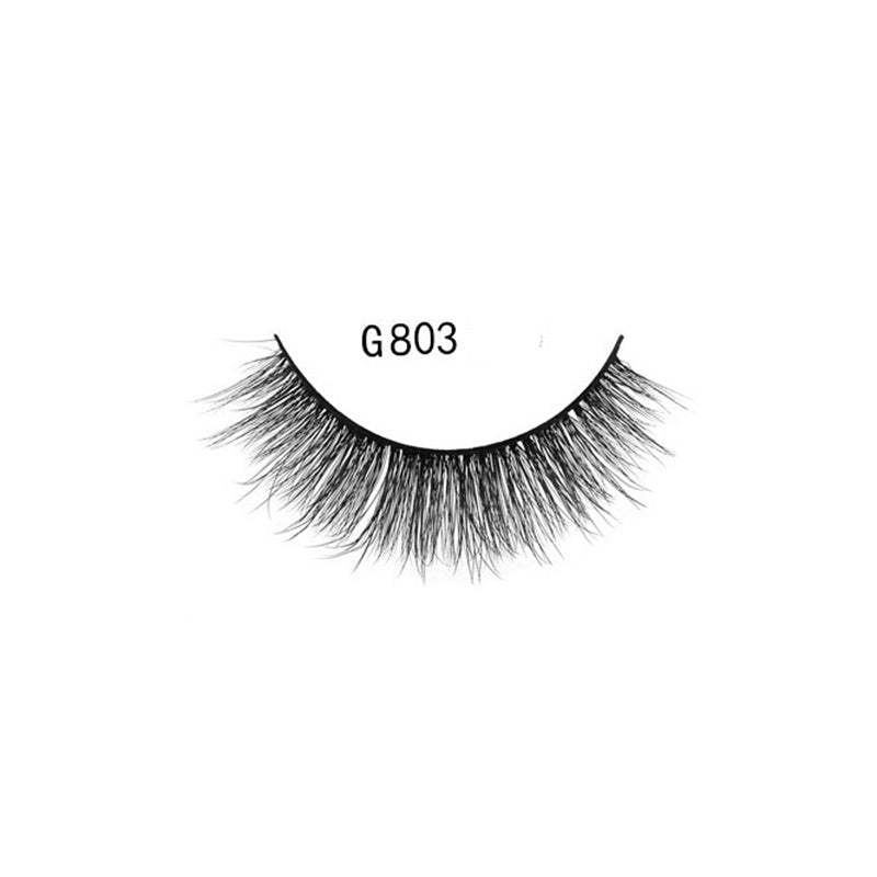 5 Pairs Of 3D Faux Mink Hair Natural Flully False Eyelashes 10mm G803