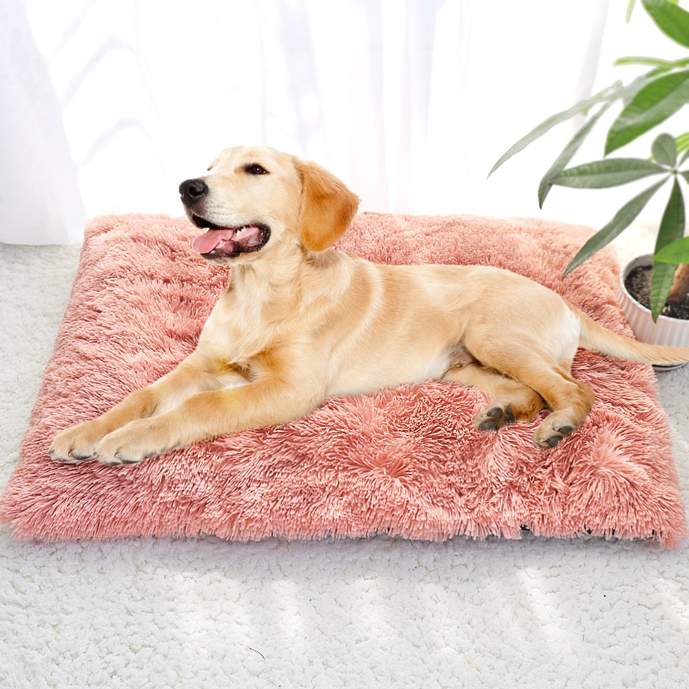 Neepet Lange Fleece Puppy Sofa Mat Soft Pet Massage Sponge Bed Waterproof