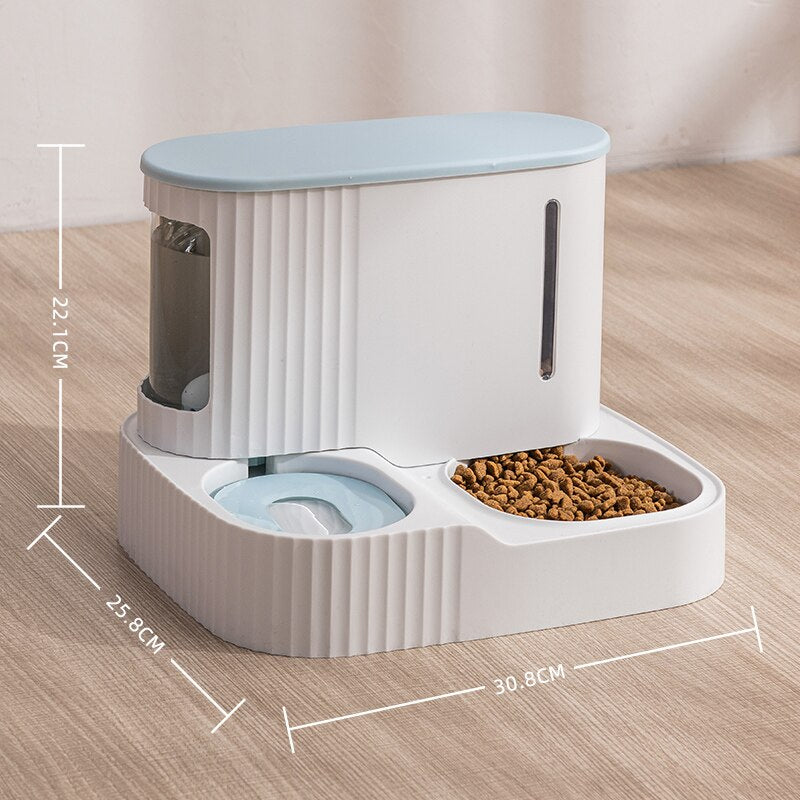 Neepet 3L Dog Automatic Feeder with Food Storage Cat Water bowl