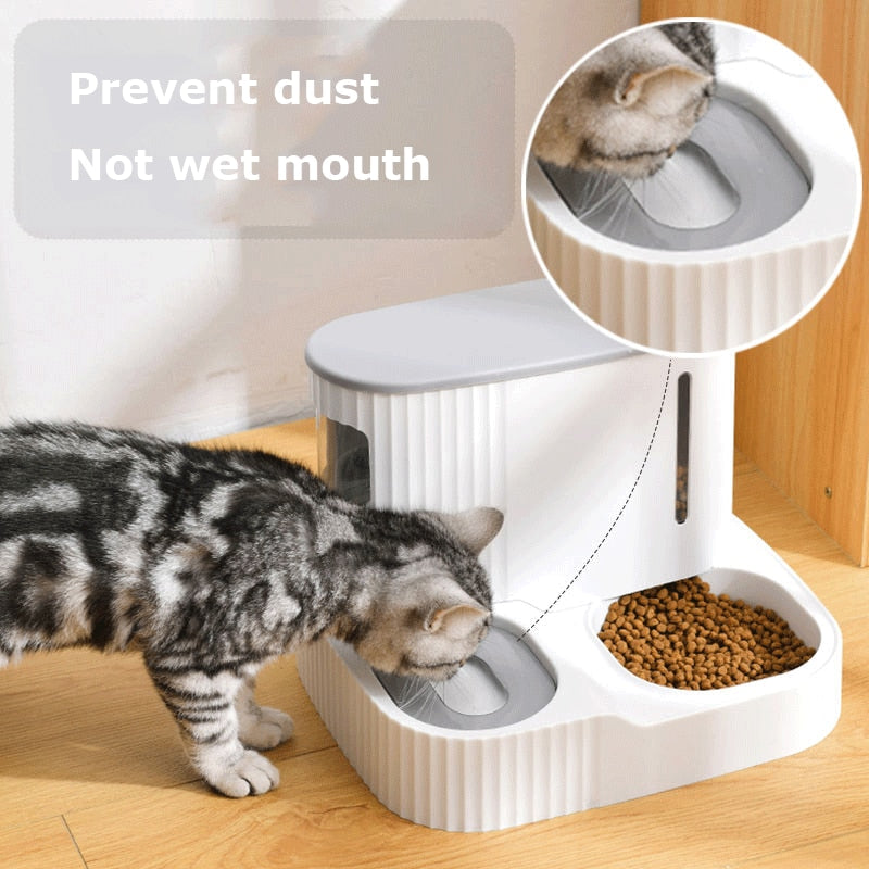 Neepet 3L Dog Automatic Feeder with Food Storage Cat Water bowl