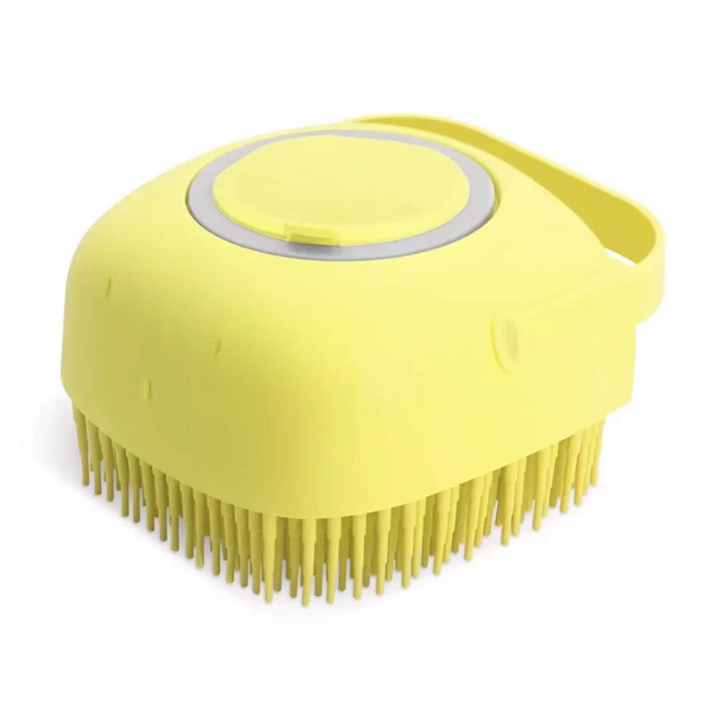 Neepet Dog Bath Brush 2-in-1 Pet SPA Massage Comb Silicone Shower Hair Grooming