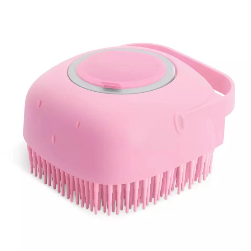 Neepet Dog Bath Brush 2-in-1 Pet SPA Massage Comb Silicone Shower Hair Grooming