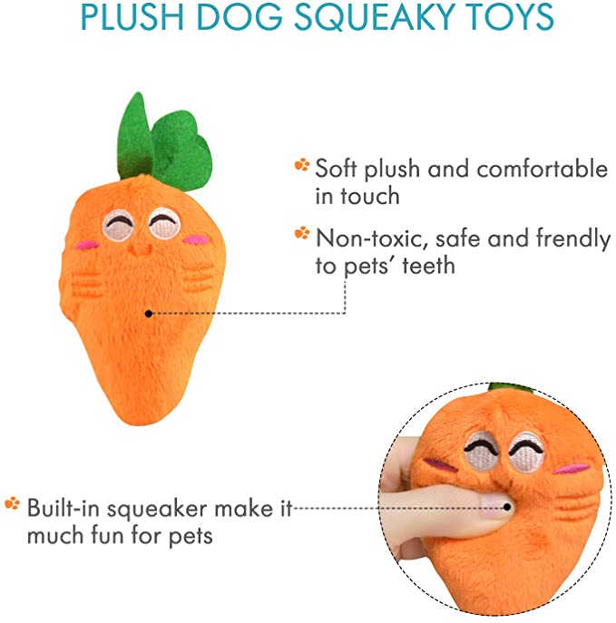 Neepet Puppy Plush Puzzle Toys Interactive Cat Quack Sound Teeth Cleaning