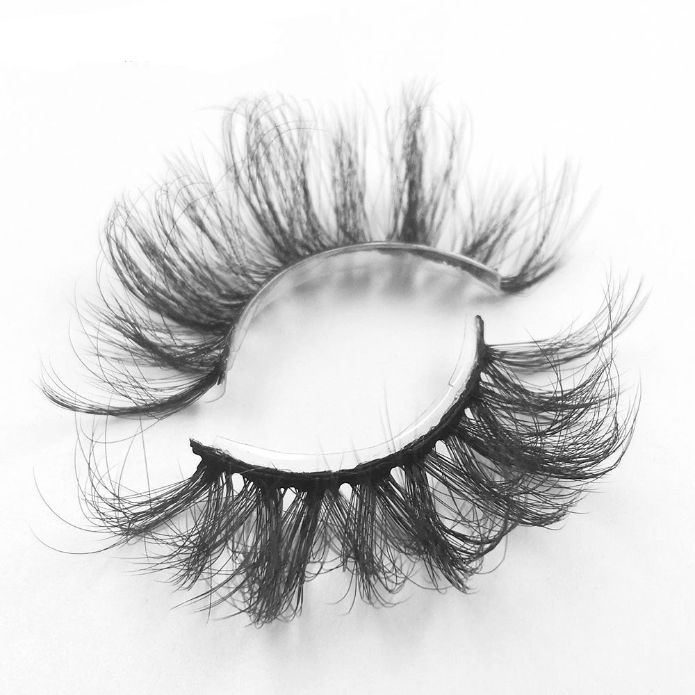 8 pairs of eyelashes with long curly 6D thick Faux mink eyelashes 25mm 6D-A02