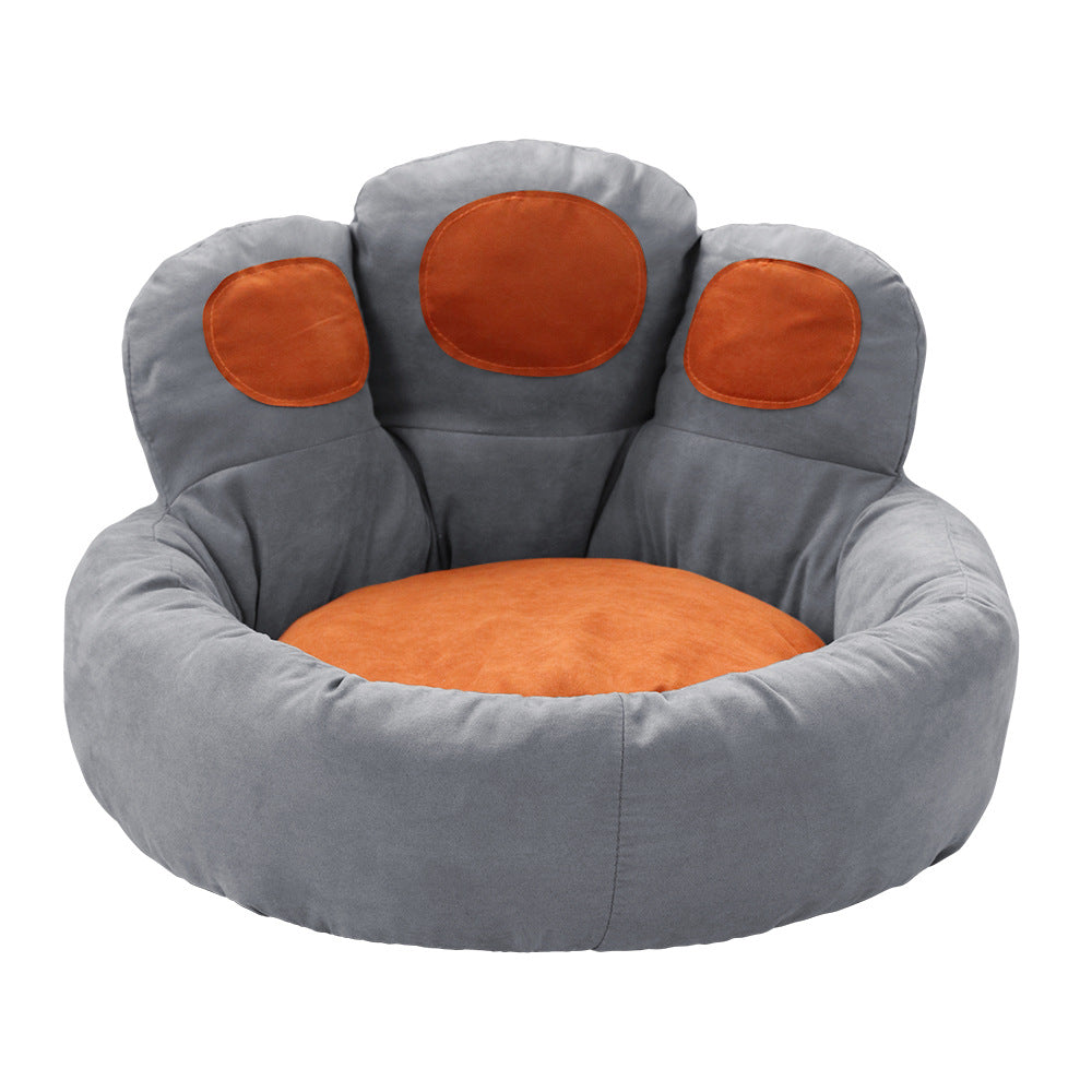 NEEPET  Suede Dog Sofa Bear's Paw Cusion for Cat Sleeping